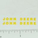 Pair John Deere 1.5" Yellow Block Name Stickers Main Image