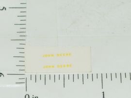 John Deere 3/8" Yellow Block Name Sticker Pair
