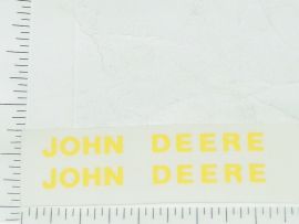 Pair John Deere 2" Yellow Block Name Stickers