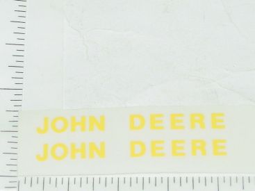 Pair John Deere 2" Yellow Block Name Stickers Main Image Pair John Deere 2" Yellow Block Name Stickers Main Image