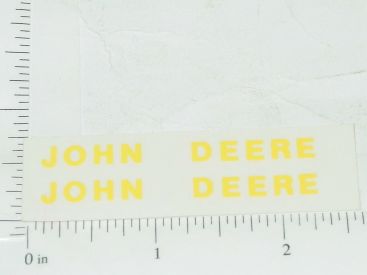 Pair John Deere 2"-3/16" Yellow Block Name Stickers Main Image Pair John Deere 2"-3/16" Yellow Block Name Stickers Main Image