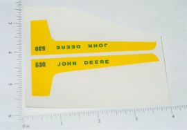 John Deere 1:16 530 Tractor Replacement Sticker Pair