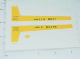 John Deere 1:16 730 Diesel Tractor Replacement Sticker Pair
