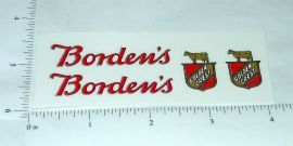 Kingsbury Divco Bordens Milk Truck Stickers