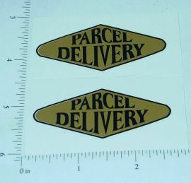 Pair Kingsbury Parcel Delivery Truck Sticker Set