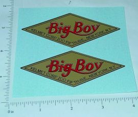 Pair Kelmet Big Boy Trucks Replacement Stickers