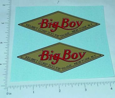 Pair Kelmet Big Boy Trucks Replacement Stickers Main Image