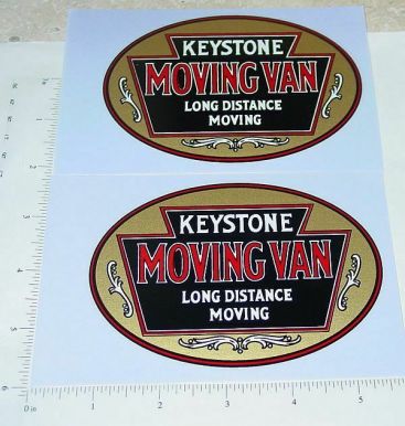 Pair Keystone Moving Van Rear Box Stickers Main Image