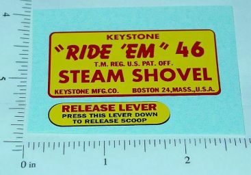 Keystone Ride Em Steam Shovel Stickers Main Image