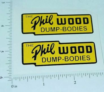 Pair Lincoln Toys Phil Wood Dump Boxes 2.5" Stickers Main Image