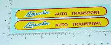 Pair Lincoln Auto Transport Trailer Sticker Set Main Image