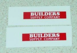 Pair Matchbox Scaffold Truck Replacement Sticker Set