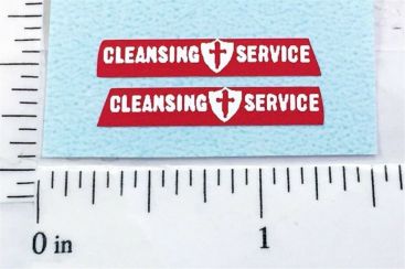 Pair Matchbox Dennis Refuse Truck Replacement Stickers Main Image