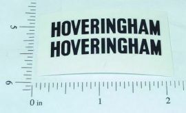 Pair Matchbox 17D Hoveringham Tipper Truck Stickers