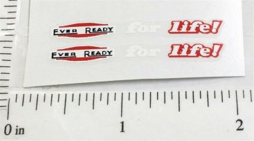 Pair Matchbox ERF 686 Eveready For Life Truck Stickers Main Image