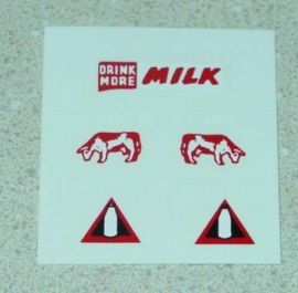 Matchbox Commer Milk Float Truck Stickers