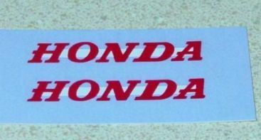 Pair Matchbox #38C Honda Motorcycle Trailer Stickers Main Image