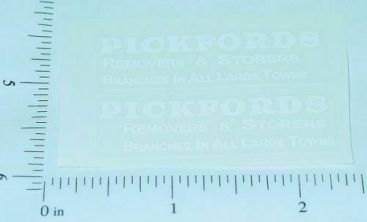 Pair Matchbox #46B Pickfords Moving Van Stickers Main Image