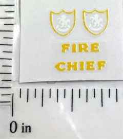 Matchbox 59C Ford Galaxie Fire Chief Sticker Set
