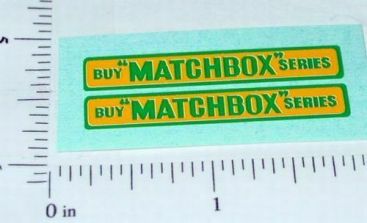 Pair Matchbox 5B London Bus Replacement Stickers Main Image