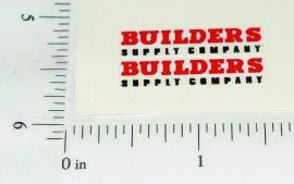 Pair Matchbox Morris Builder Supply Truck Stickers