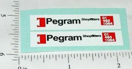 Pair Matchbox #5D Pegrams London Bus Stickers