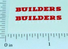 Matchbox Morris Builder Supply Truck Sticker Pair