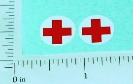 Pair Matchbox Ford Service Ambulance Stickers