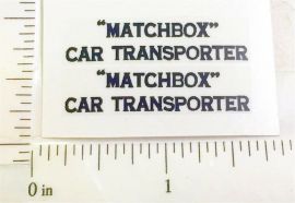 Matchbox #A-2A Car Transporter Sticker Pair