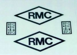 Matchbox Kingsize RMC Cement Truck Sticker Pair