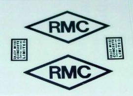 Matchbox Kingsize RMC Cement Truck Sticker Pair