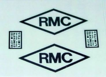 Matchbox Kingsize RMC Cement Truck Sticker Pair Main Image