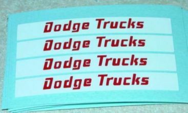 Matchbox Dodge Twin Tipper Truck Set of 4 Stickers Main Image