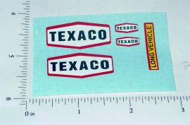 Matchbox Texaco Tanker Semi Truck Stickers