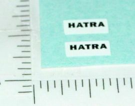 Pair Matchbox Kingsize Hatra Tractor Shovel Stickers