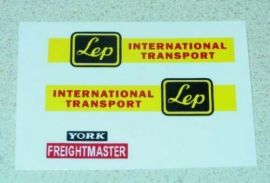 Matchbox LEP Intl Transport Truck Sticker Set