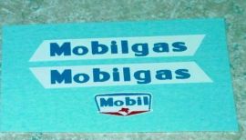 Matchbox #M8A Mobilgas Tanker Sticker Set