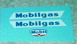 Matchbox #M8A Mobilgas Tanker Sticker Set