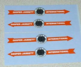 Matchbox Cooper Jarrett (Orange) Pair Sticker Set