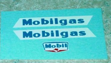 Matchbox #M8A Mobilgas Tanker Sticker Set Main Image