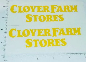 Pair Metalcraft Clover Farms Stores Truck Stickers Main Image