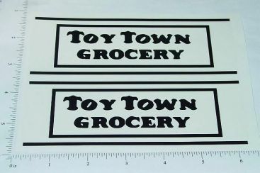 Pair Metalcraft Toytown Grocery Truck Sticker Set Main Image