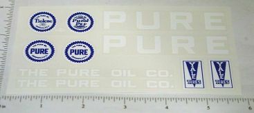 Metalcraft Pure Oil Tanker Truck Sticker Set Main Image