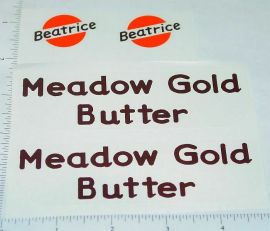 Metalcraft Meadow Gold Butter Truck Sticker Set
