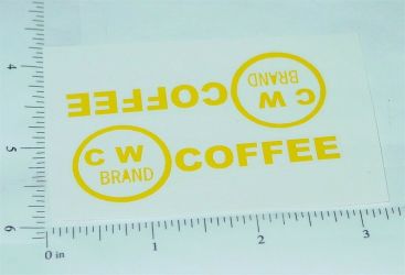 Metalcraft CW Coffee Delivery Truck Sticker Pair Main Image