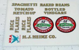 Metalcraft Heinz 57 Pickle Truck Sticker Set