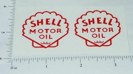 Pair Metalcraft Shell Delivery Truck Sticker Set