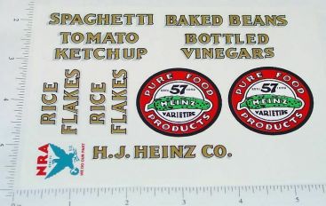 Metalcraft Heinz 57 Pickle Truck Sticker Set Main Image