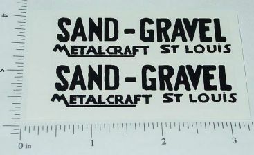 Pair Metalcraft Sand and Gravel Dump Truck Stickers Main Image Pair Metalcraft Sand and Gravel Dump Truck Stickers Main Image