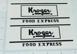 Metalcraft Kroger Van Delivery Truck Sticker Pair